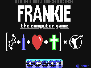 Frankie Goes To Hollywood title screen for Commodore 64